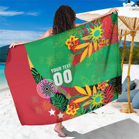 Custom Caribbean Cricket St Kitts and Nevis Sarong Patriots Reign 2025 - Wonder Print Shop