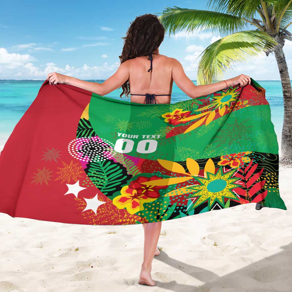 Custom Caribbean Cricket St Kitts and Nevis Sarong Patriots Reign 2025 - Wonder Print Shop