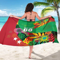Custom Caribbean Cricket St Kitts and Nevis Sarong Patriots Reign 2025 - Wonder Print Shop