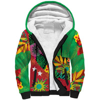 Custom Caribbean Cricket St Kitts and Nevis Sherpa Hoodie Patriots Reign 2025 - Wonder Print Shop