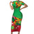 Custom Caribbean Cricket St Kitts and Nevis Short Sleeve Bodycon Dress Patriots Reign 2025 - Wonder Print Shop