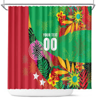Custom Caribbean Cricket St Kitts and Nevis Shower Curtain Patriots Reign 2025 - Wonder Print Shop