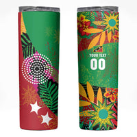 Custom Caribbean Cricket St Kitts and Nevis Skinny Tumbler Patriots Reign 2025 - Wonder Print Shop