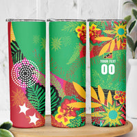 Custom Caribbean Cricket St Kitts and Nevis Skinny Tumbler Patriots Reign 2025 - Wonder Print Shop