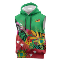 Custom Caribbean Cricket St Kitts and Nevis Sleeveless Hoodie Patriots Reign 2025 - Wonder Print Shop