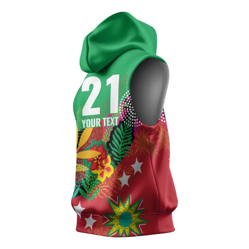 Custom Caribbean Cricket St Kitts and Nevis Sleeveless Hoodie Patriots Reign 2025 - Wonder Print Shop