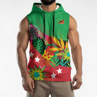 Custom Caribbean Cricket St Kitts and Nevis Sleeveless Hoodie Patriots Reign 2025 - Wonder Print Shop