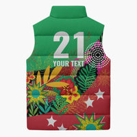 Custom Caribbean Cricket St Kitts and Nevis Sleeveless Puffer Jacket Patriots Reign 2025 - Wonder Print Shop