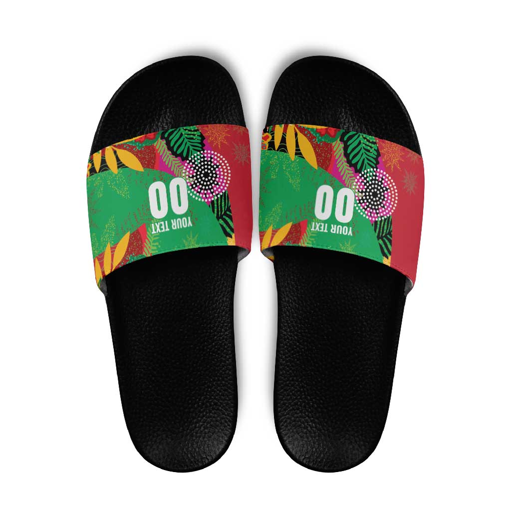 Custom Caribbean Cricket St Kitts and Nevis Slide Sandals Patriots Reign 2025 - Wonder Print Shop