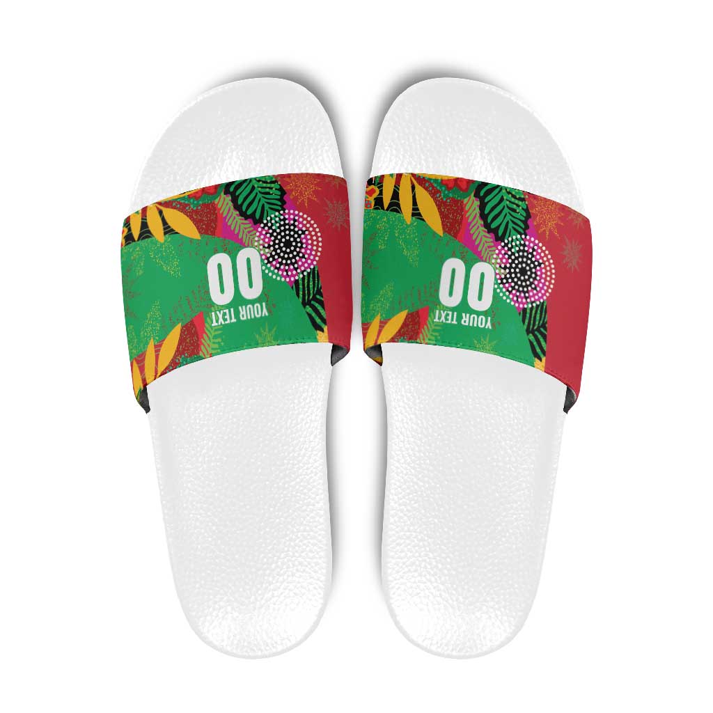 Custom Caribbean Cricket St Kitts and Nevis Slide Sandals Patriots Reign 2025 - Wonder Print Shop