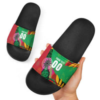 Custom Caribbean Cricket St Kitts and Nevis Slide Sandals Patriots Reign 2025 - Wonder Print Shop