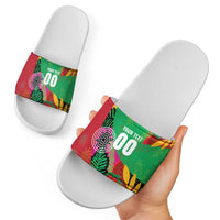 Custom Caribbean Cricket St Kitts and Nevis Slide Sandals Patriots Reign 2025 - Wonder Print Shop