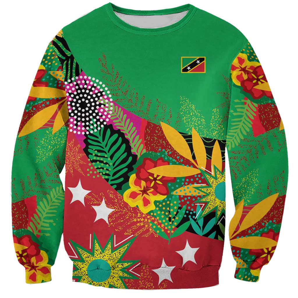 Custom Caribbean Cricket St Kitts and Nevis Sweatshirt Patriots Reign 2025 - Wonder Print Shop