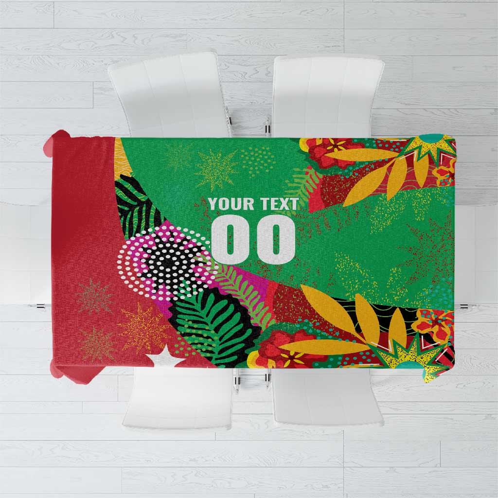 Custom Caribbean Cricket St Kitts and Nevis Tablecloth Patriots Reign 2025 - Wonder Print Shop