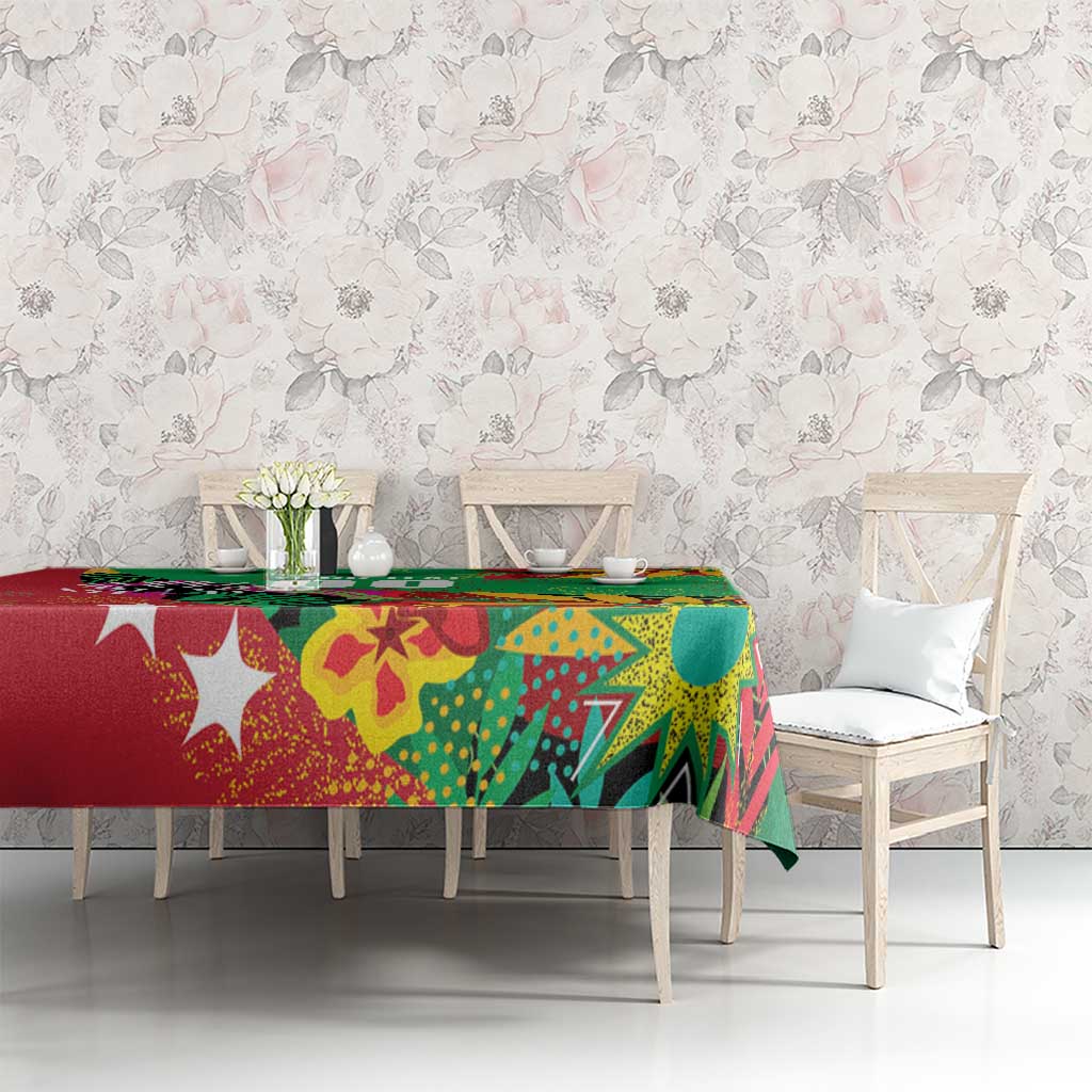 Custom Caribbean Cricket St Kitts and Nevis Tablecloth Patriots Reign 2025 - Wonder Print Shop