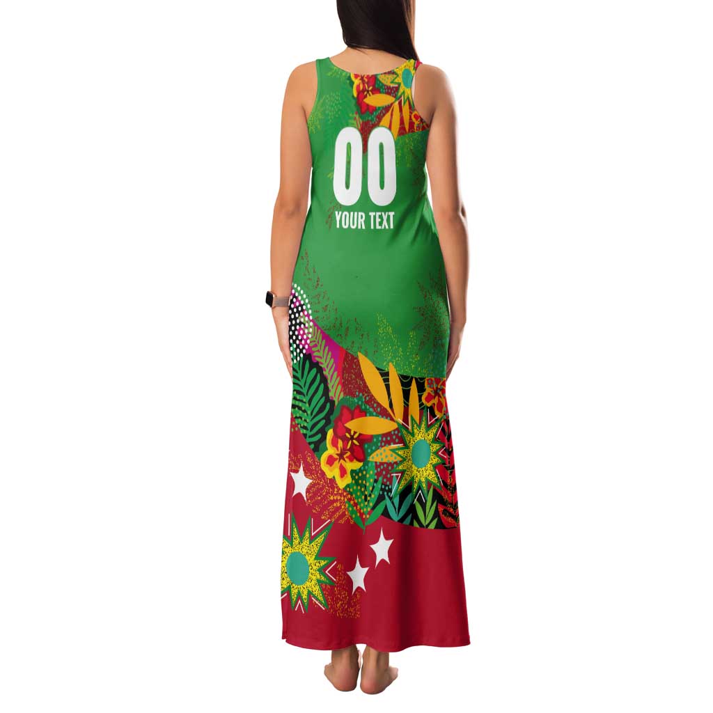 Custom Caribbean Cricket St Kitts and Nevis Tank Maxi Dress Patriots Reign 2025 - Wonder Print Shop