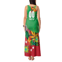 Custom Caribbean Cricket St Kitts and Nevis Tank Maxi Dress Patriots Reign 2025 - Wonder Print Shop