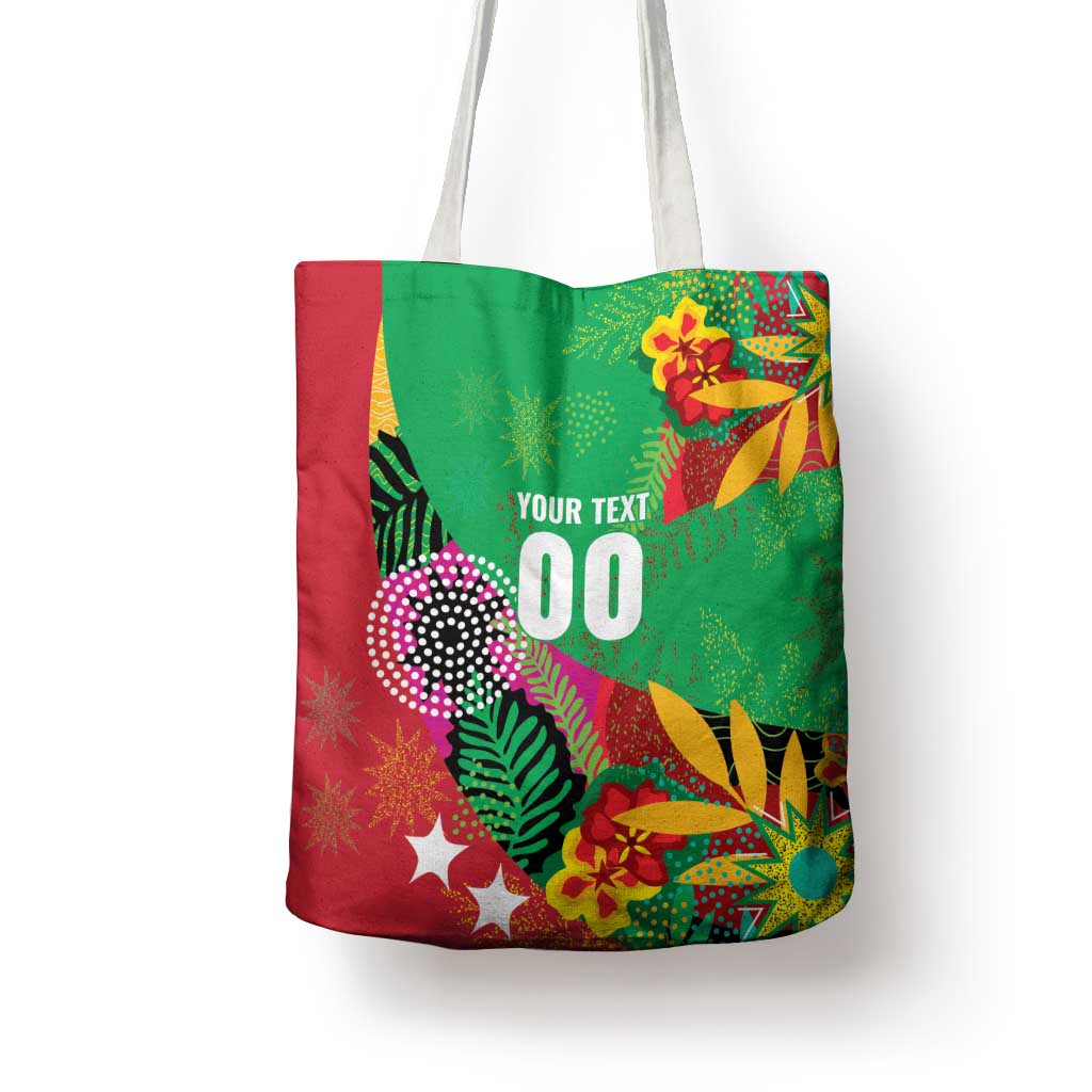 Custom Caribbean Cricket St Kitts and Nevis Tote Bag Patriots Reign 2025 - Wonder Print Shop
