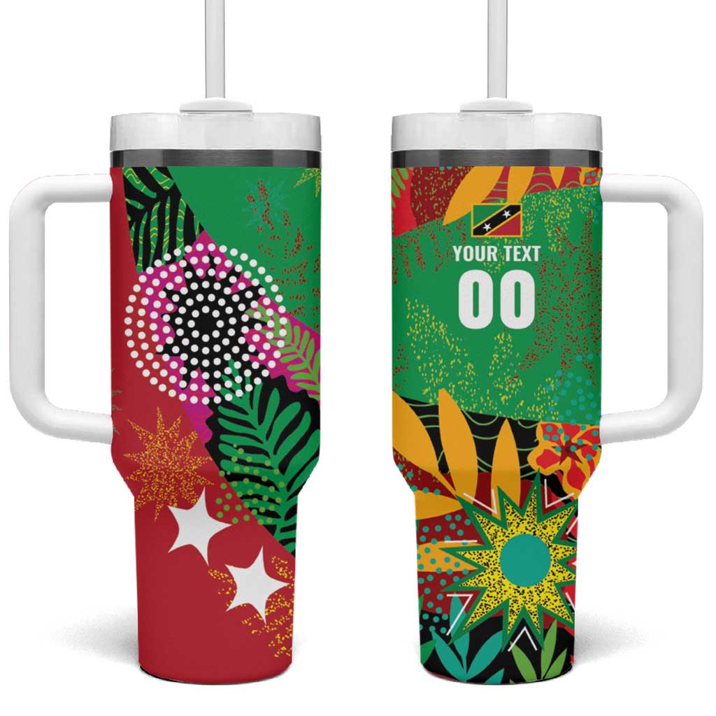Custom Caribbean Cricket St Kitts and Nevis Tumbler With Handle Patriots Reign 2025 - Wonder Print Shop