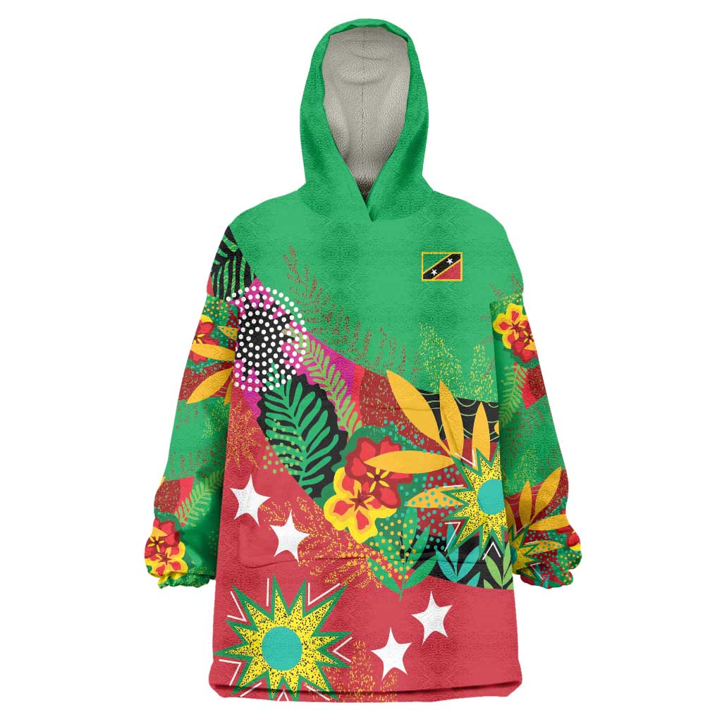 Custom Caribbean Cricket St Kitts and Nevis Wearable Blanket Hoodie Patriots Reign 2025 - Wonder Print Shop