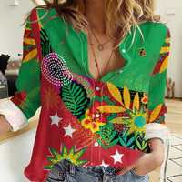 Custom Caribbean Cricket St Kitts and Nevis Women Casual Shirt Patriots Reign 2025 - Wonder Print Shop