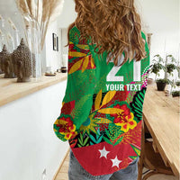 Custom Caribbean Cricket St Kitts and Nevis Women Casual Shirt Patriots Reign 2025 - Wonder Print Shop