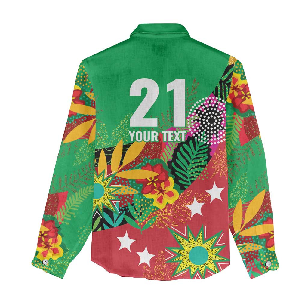 Custom Caribbean Cricket St Kitts and Nevis Women Casual Shirt Patriots Reign 2025 - Wonder Print Shop