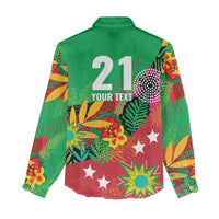 Custom Caribbean Cricket St Kitts and Nevis Women Casual Shirt Patriots Reign 2025 - Wonder Print Shop