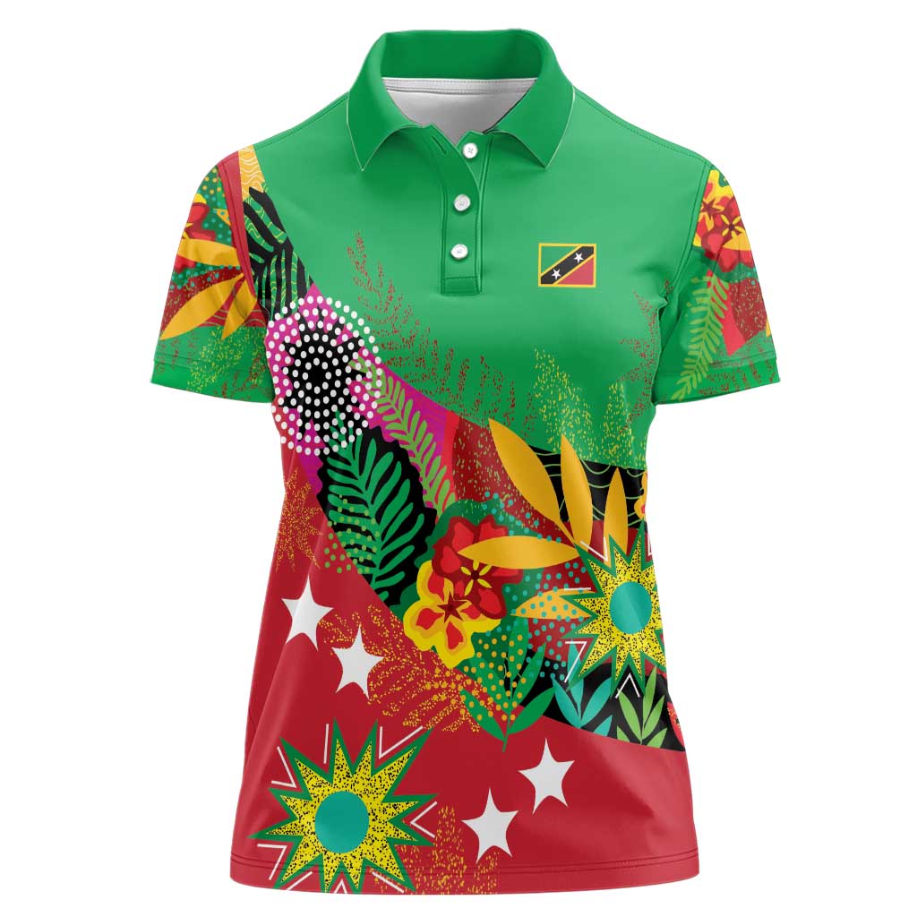 Custom Caribbean Cricket St Kitts and Nevis Women Polo Shirt Patriots Reign 2025 - Wonder Print Shop
