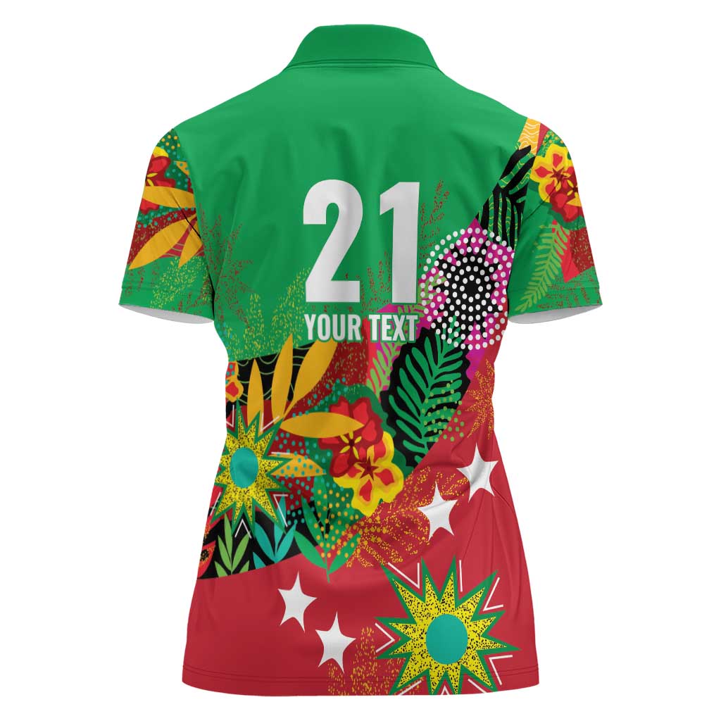 Custom Caribbean Cricket St Kitts and Nevis Women Polo Shirt Patriots Reign 2025 - Wonder Print Shop