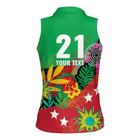 Custom Caribbean Cricket St Kitts and Nevis Women Sleeveless Polo Shirt Patriots Reign 2025 - Wonder Print Shop