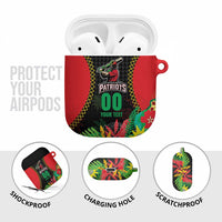Custom Caribbean Cricket St Kitts and Nevis AirPods Case Two Islands One Fire Patriots Crown 2025 - Black - Wonder Print Shop