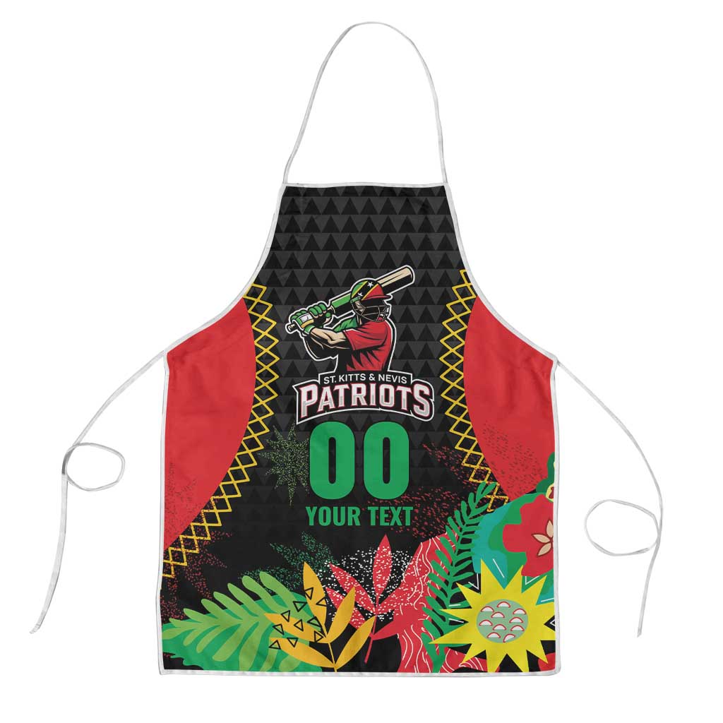 Custom Caribbean Cricket St Kitts and Nevis Apron Two Islands One Fire Patriots Crown 2025 - Black - Wonder Print Shop