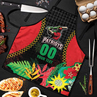 Custom Caribbean Cricket St Kitts and Nevis Apron Two Islands One Fire Patriots Crown 2025 - Black - Wonder Print Shop