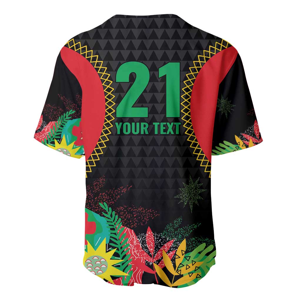 Custom Caribbean Cricket St Kitts and Nevis Baseball Jersey Two Islands One Fire Patriots Crown 2025 - Black - Wonder Print Shop