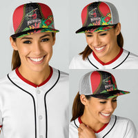 Caribbean Cricket St Kitts and Nevis Baseball Net Cap Two Islands One Fire Patriots Crown 2025 - Black - Wonder Print Shop