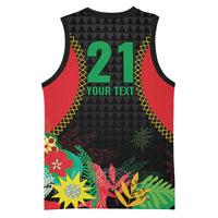 Custom Caribbean Cricket St Kitts and Nevis Basketball Jersey Two Islands One Fire Patriots Crown 2025 - Black - Wonder Print Shop
