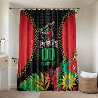 Custom Caribbean Cricket St Kitts and Nevis Bathroom Set Two Islands One Fire Patriots Crown 2025 - Black - Wonder Print Shop