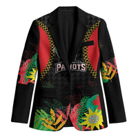 Custom Caribbean Cricket St Kitts and Nevis Blazer Two Islands One Fire Patriots Crown 2025 - Black - Wonder Print Shop
