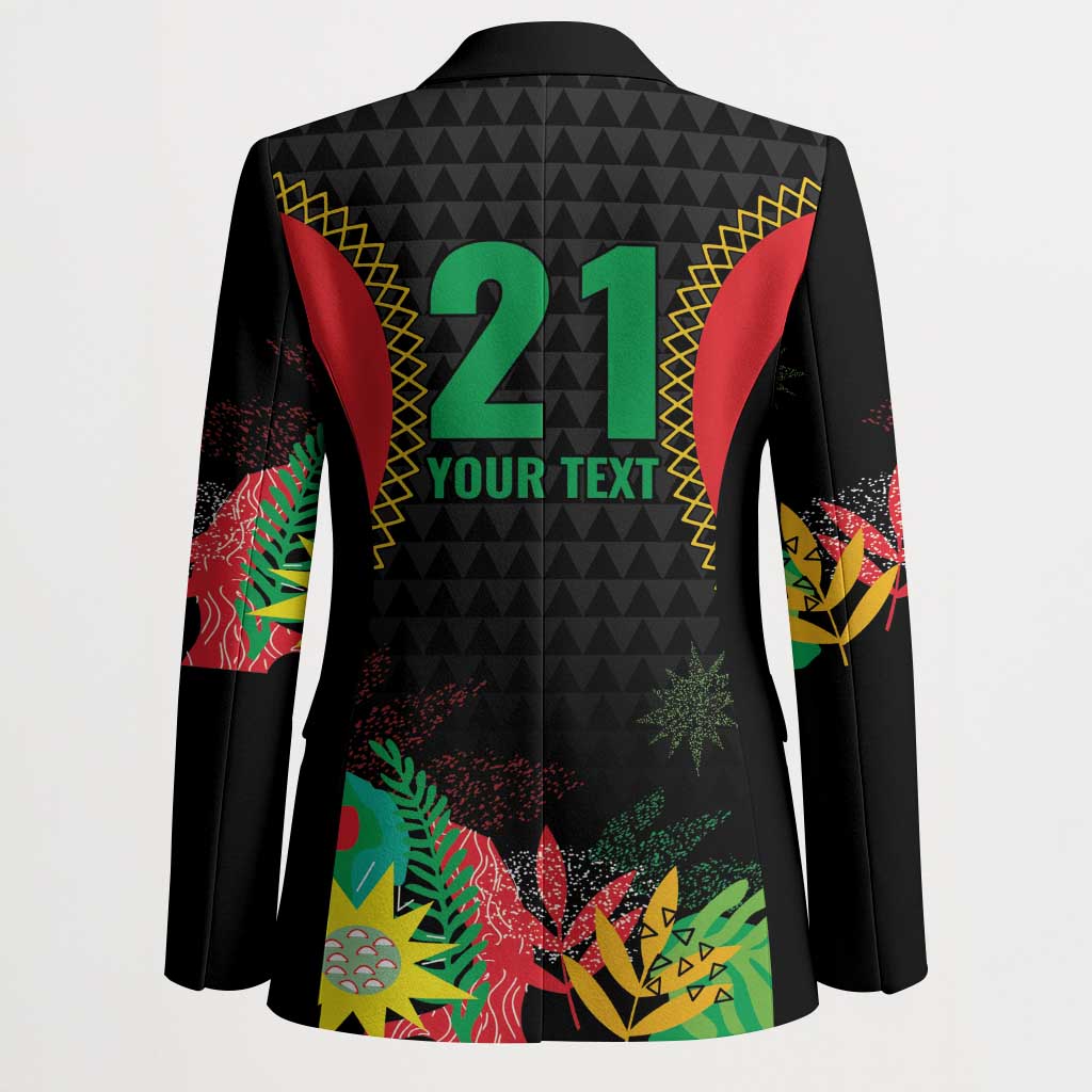 Custom Caribbean Cricket St Kitts and Nevis Blazer Two Islands One Fire Patriots Crown 2025 - Black - Wonder Print Shop