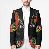 Custom Caribbean Cricket St Kitts and Nevis Blazer Two Islands One Fire Patriots Crown 2025 - Black - Wonder Print Shop