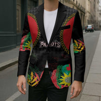 Custom Caribbean Cricket St Kitts and Nevis Blazer Two Islands One Fire Patriots Crown 2025 - Black - Wonder Print Shop