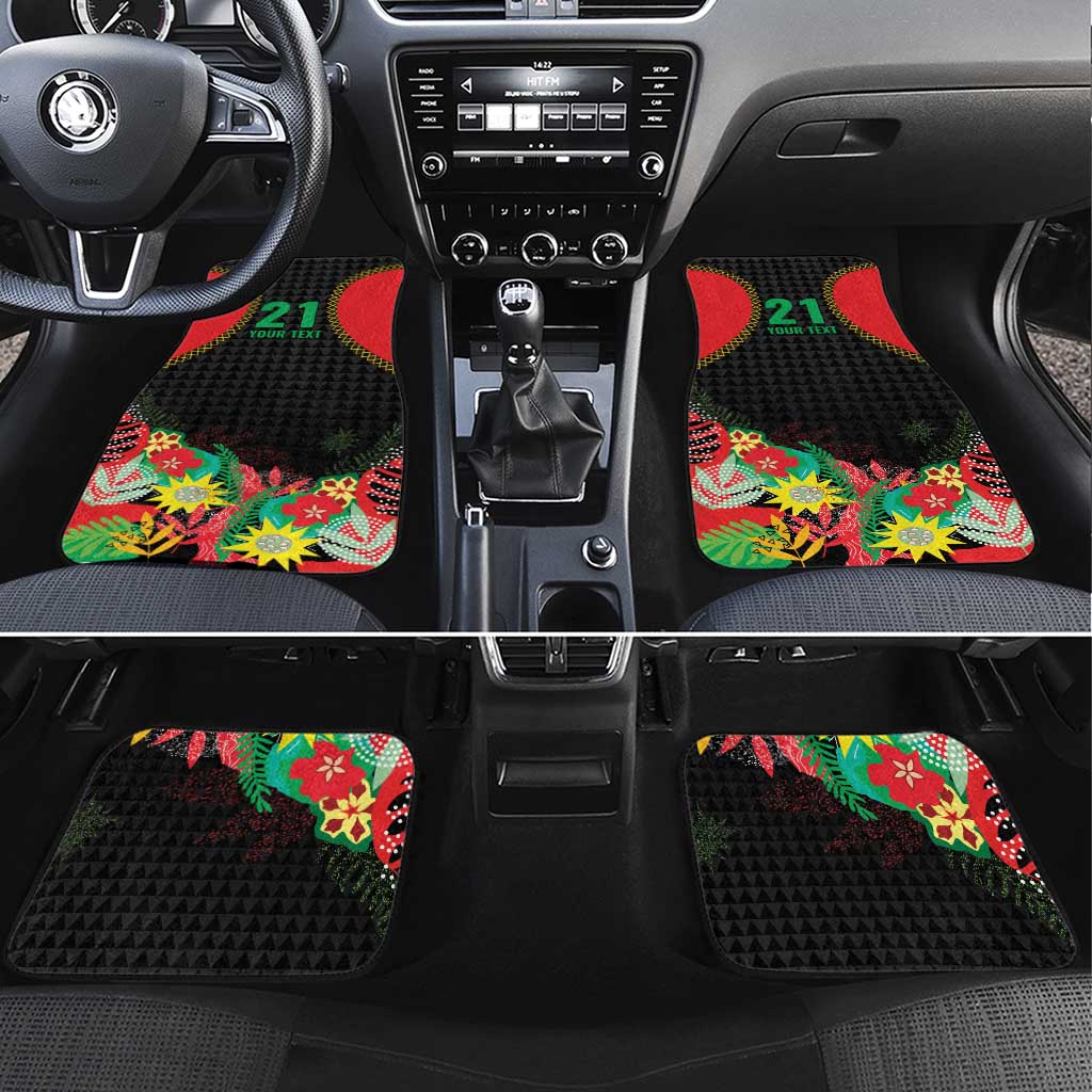 Custom Caribbean Cricket St Kitts and Nevis Car Mats Two Islands One Fire Patriots Crown 2025 - Black - Wonder Print Shop