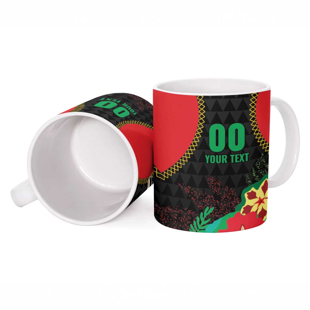 Custom Caribbean Cricket St Kitts and Nevis Ceramic Mug Two Islands One Fire Patriots Crown 2025 - Black - Wonder Print Shop