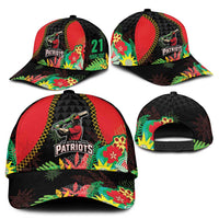 Custom Caribbean Cricket St Kitts and Nevis Classic Cap Two Islands One Fire Patriots Crown 2025 - Black - Wonder Print Shop