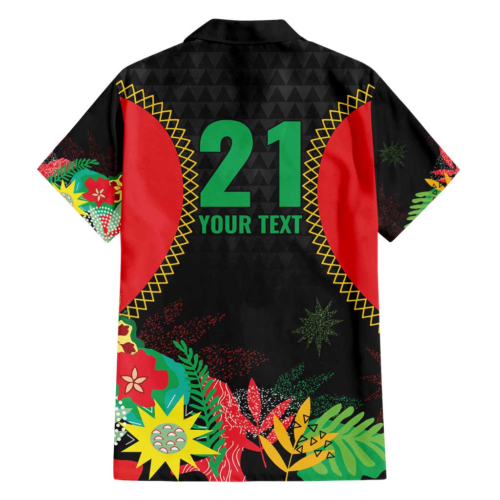 Custom Caribbean Cricket St Kitts and Nevis Family Matching Long Sleeve Bodycon Dress and Hawaiian Shirt Two Islands One Fire Patriots Crown 2025 - Black - Wonder Print Shop