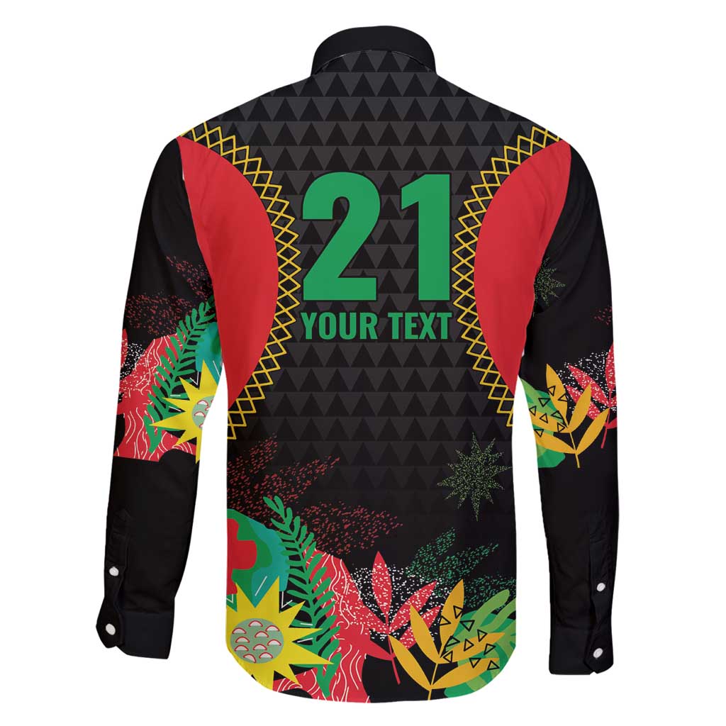 Custom Caribbean Cricket St Kitts and Nevis Family Matching Long Sleeve Bodycon Dress and Hawaiian Shirt Two Islands One Fire Patriots Crown 2025 - Black - Wonder Print Shop