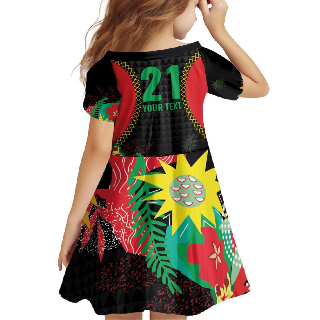 Custom Caribbean Cricket St Kitts and Nevis Family Matching Off Shoulder Maxi Dress and Hawaiian Shirt Two Islands One Fire Patriots Crown 2025 - Black - Wonder Print Shop