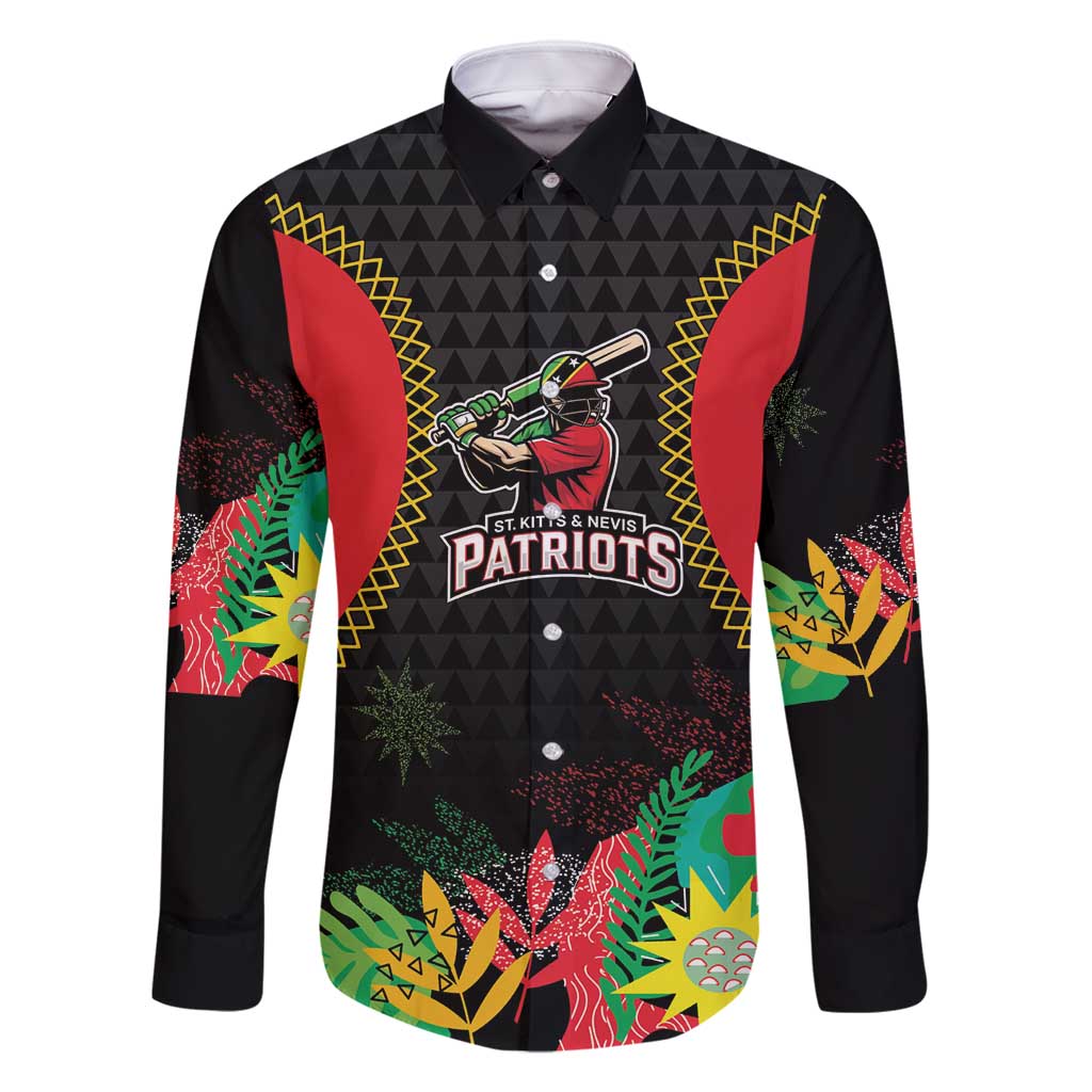 Custom Caribbean Cricket St Kitts and Nevis Family Matching Summer Maxi Dress and Hawaiian Shirt Two Islands One Fire Patriots Crown 2025 - Black - Wonder Print Shop