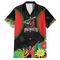 Custom Caribbean Cricket St Kitts and Nevis Family Matching Tank Maxi Dress and Hawaiian Shirt Two Islands One Fire Patriots Crown 2025 - Black - Wonder Print Shop